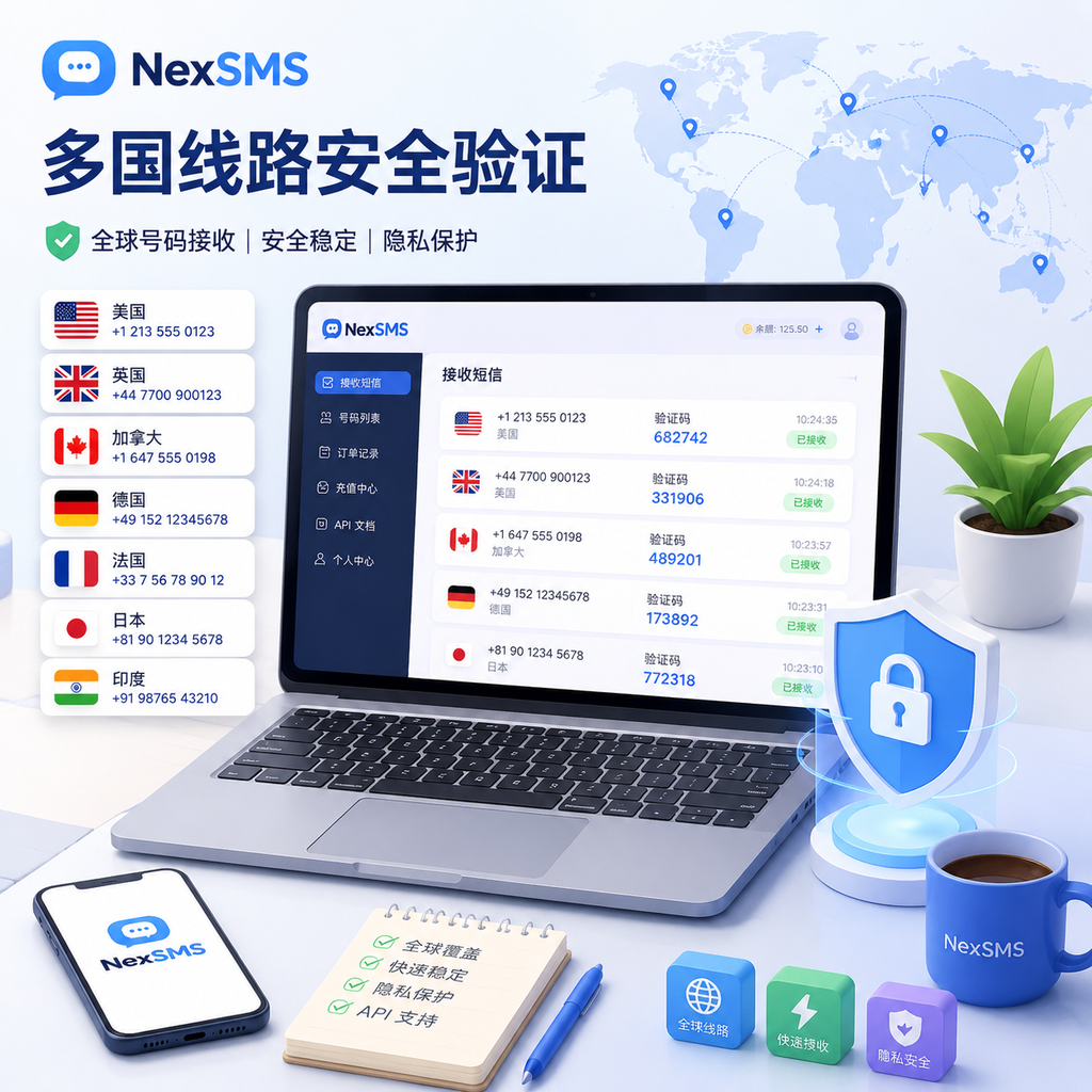 NexSMS多国虚拟号码即时接收验证码