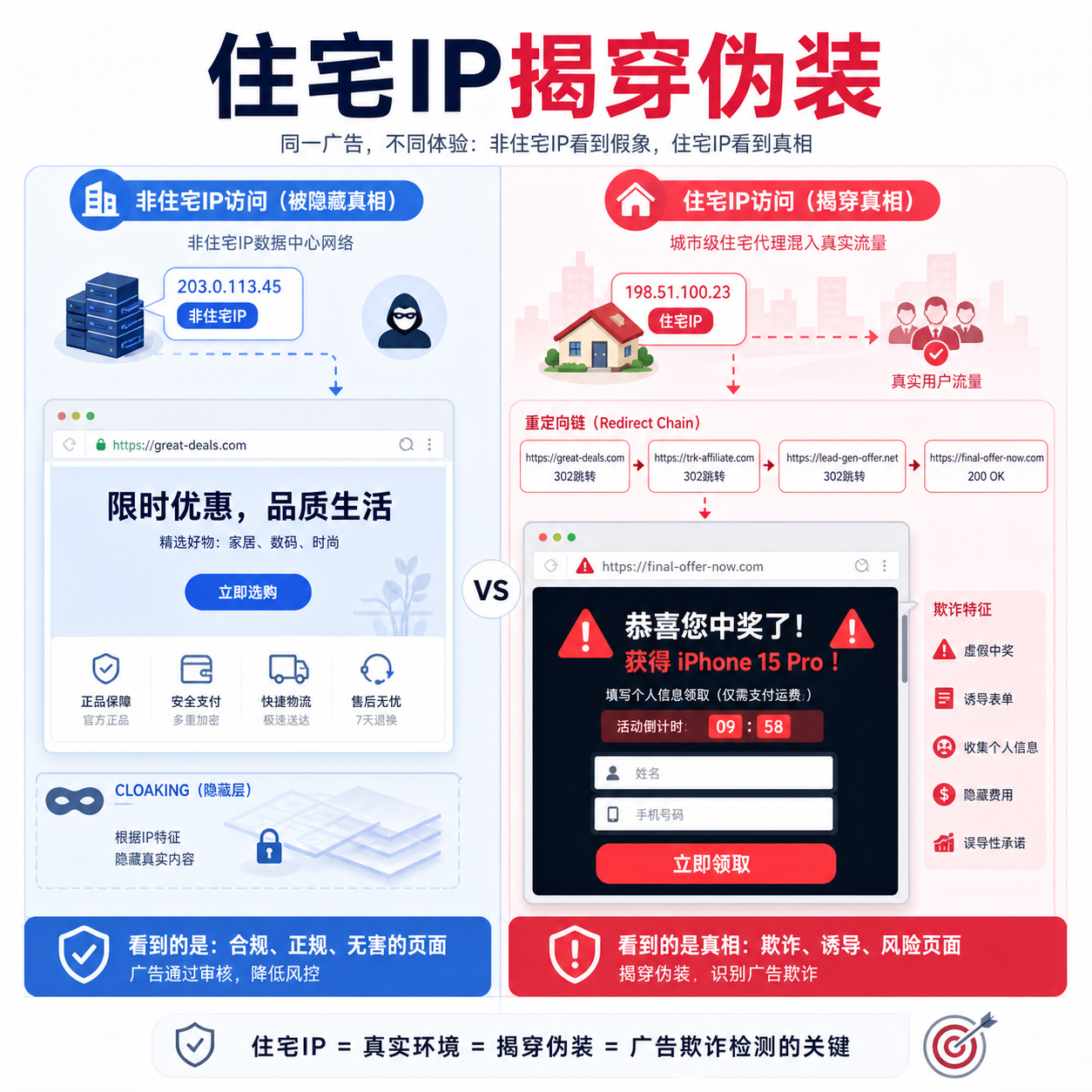 住宅代理揭穿广告伪装对比 住宅代理揭穿广告伪装对比