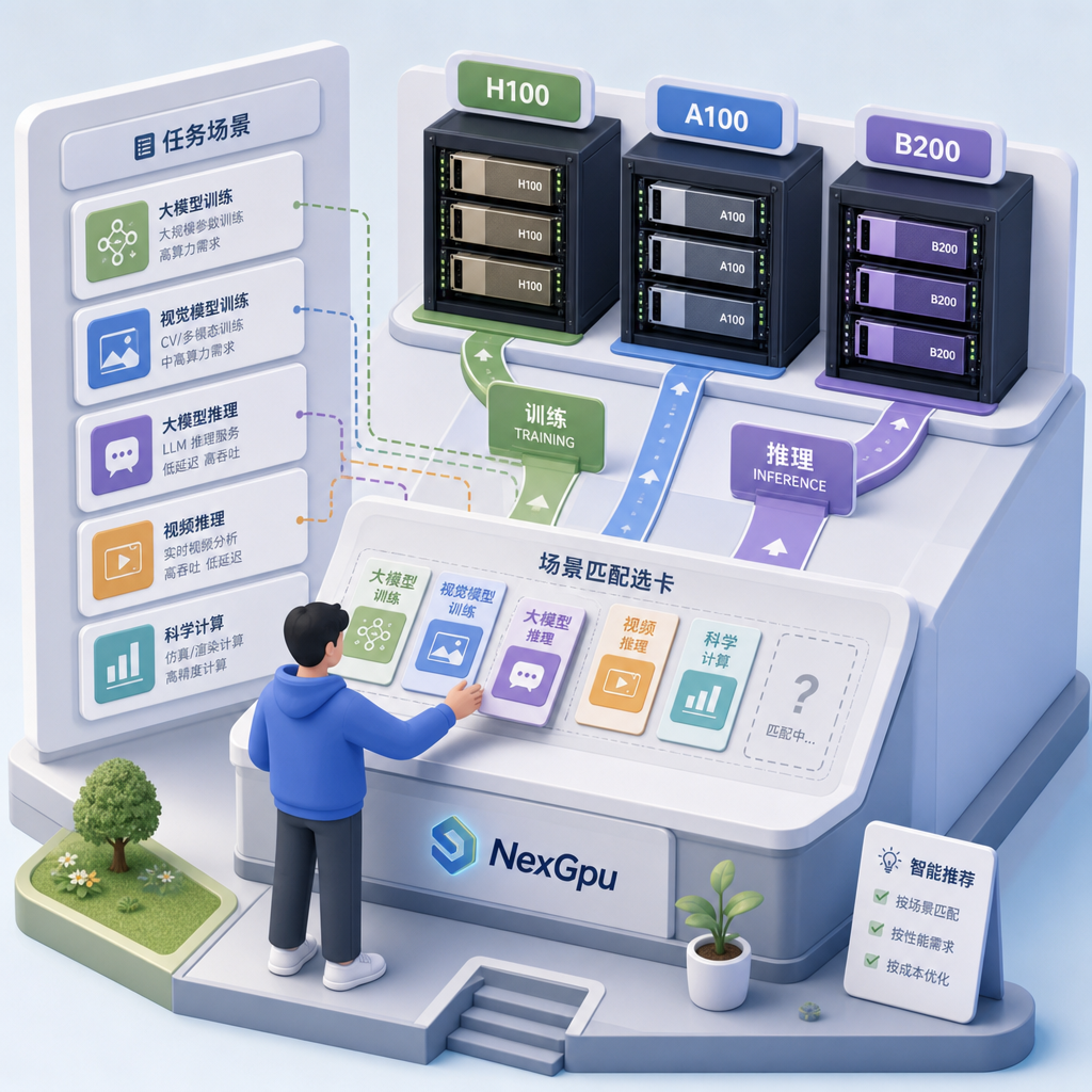 按训练推理场景匹配H100等云GPU