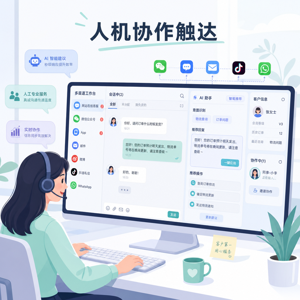 多渠道聚合工作台人机协作 多渠道聚合工作台人机协作