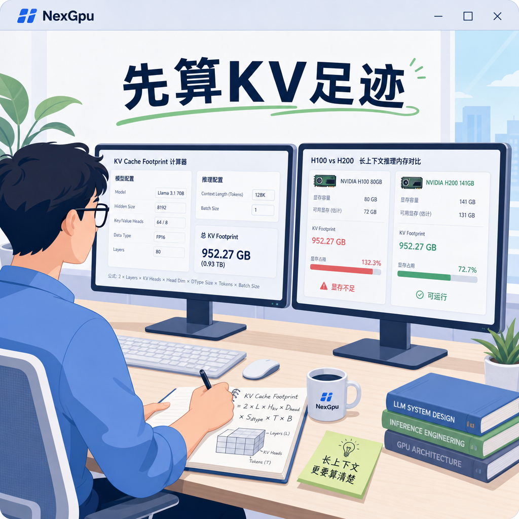 工程师计算KV缓存选择H200显卡