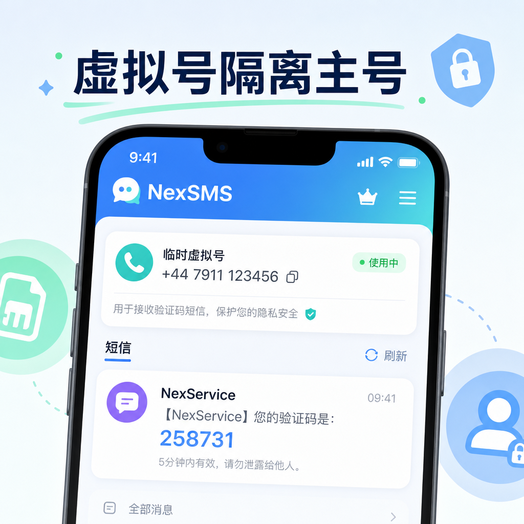 虚拟号接码隔离主号界面 虚拟号接码隔离主号界面