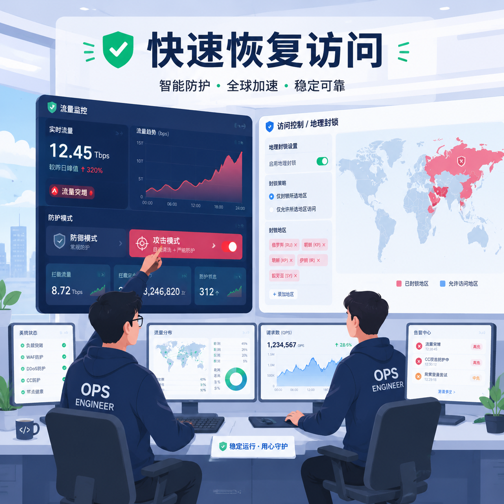 运维切换攻击模式并地理封锁