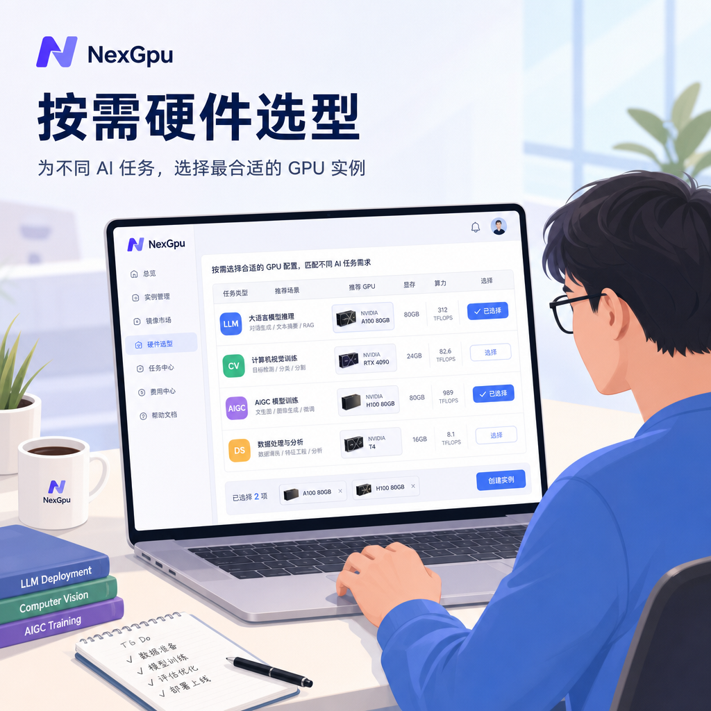 开发者按需匹配GPU硬件选型