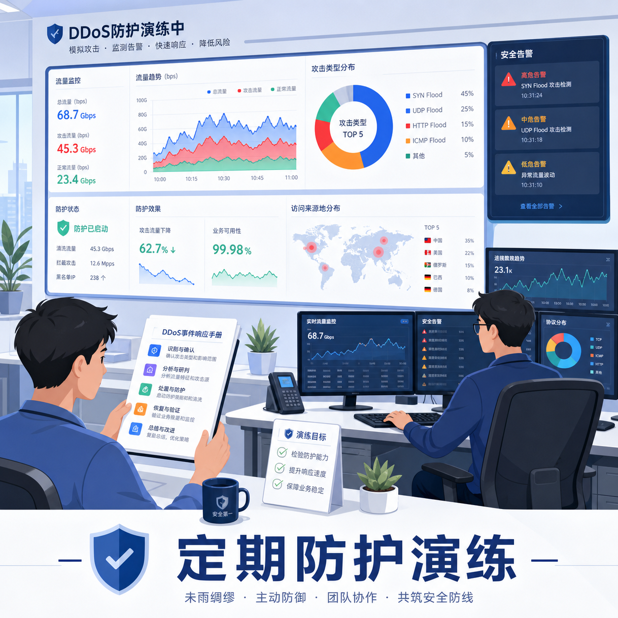 运维团队模拟超大流量演练 运维团队模拟超大流量演练