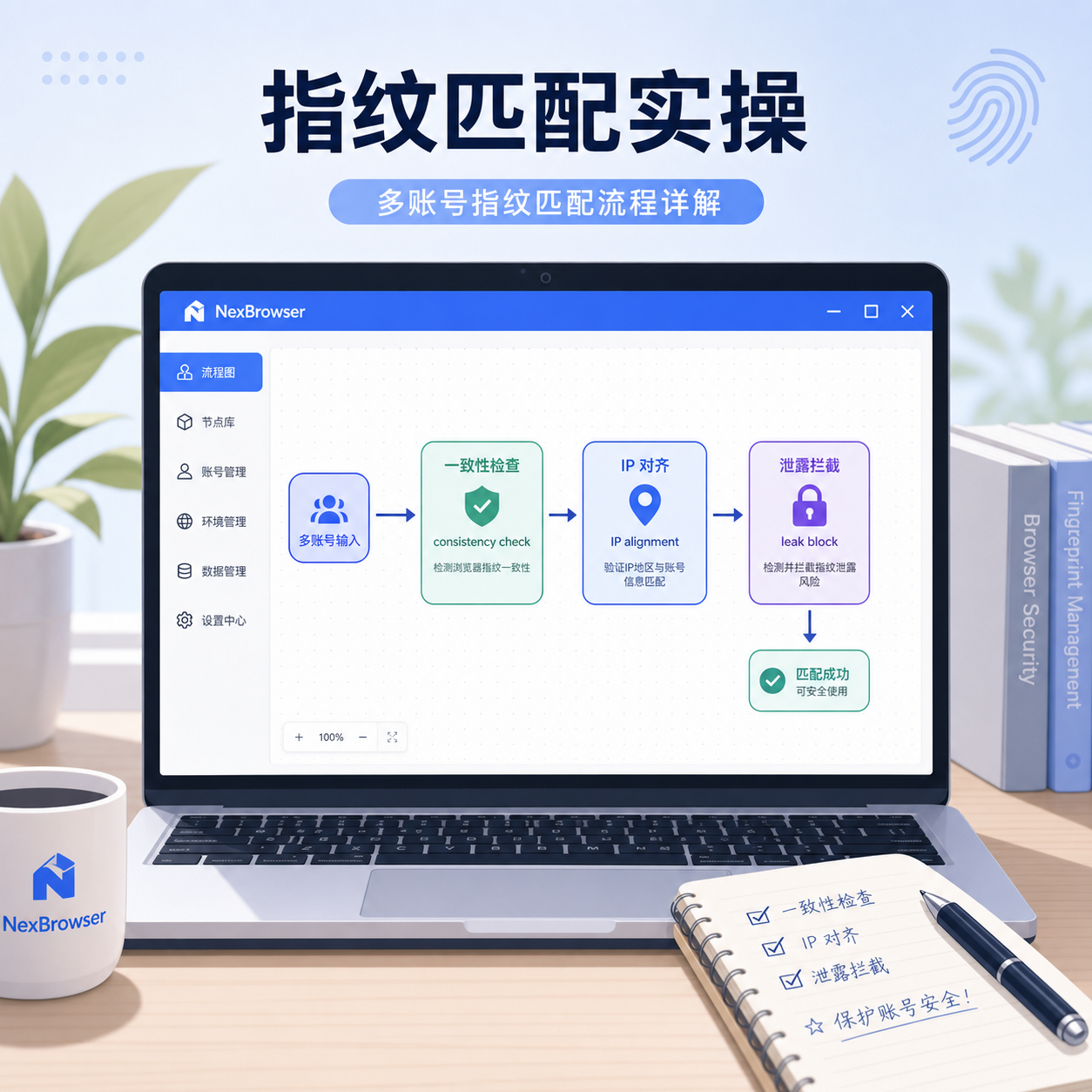 检测升级下多账号指纹匹配实操要点