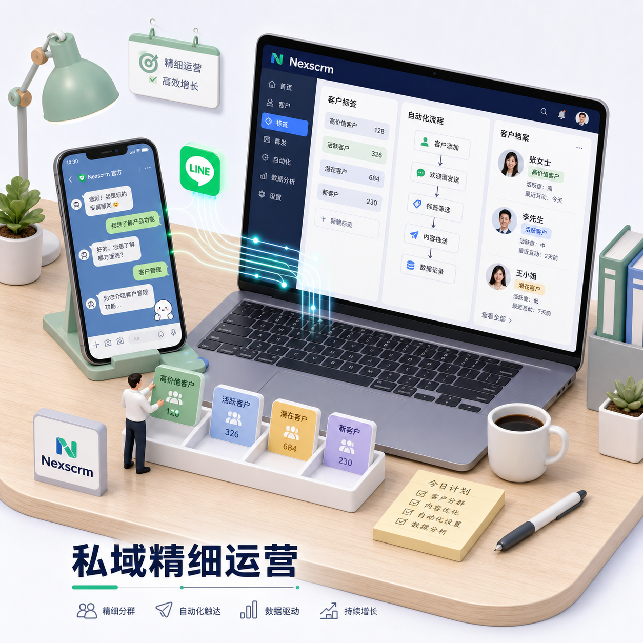 Line官方账号SCRM集成私域精细运营实操