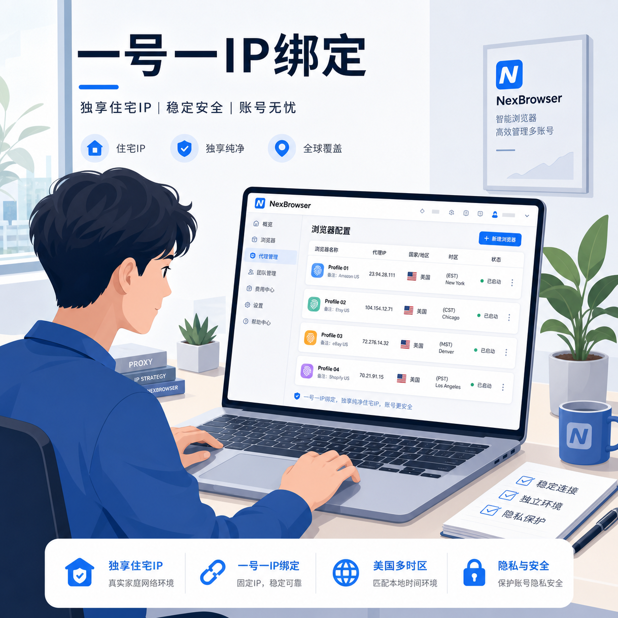 技术人员在NexBrowser绑定一号一IP代理 技术人员在NexBrowser绑定一号一IP代理