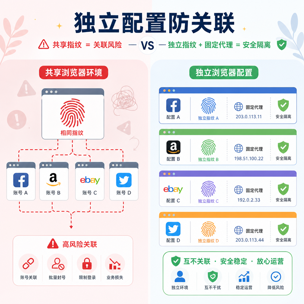 独立指纹与共用配置左右对比