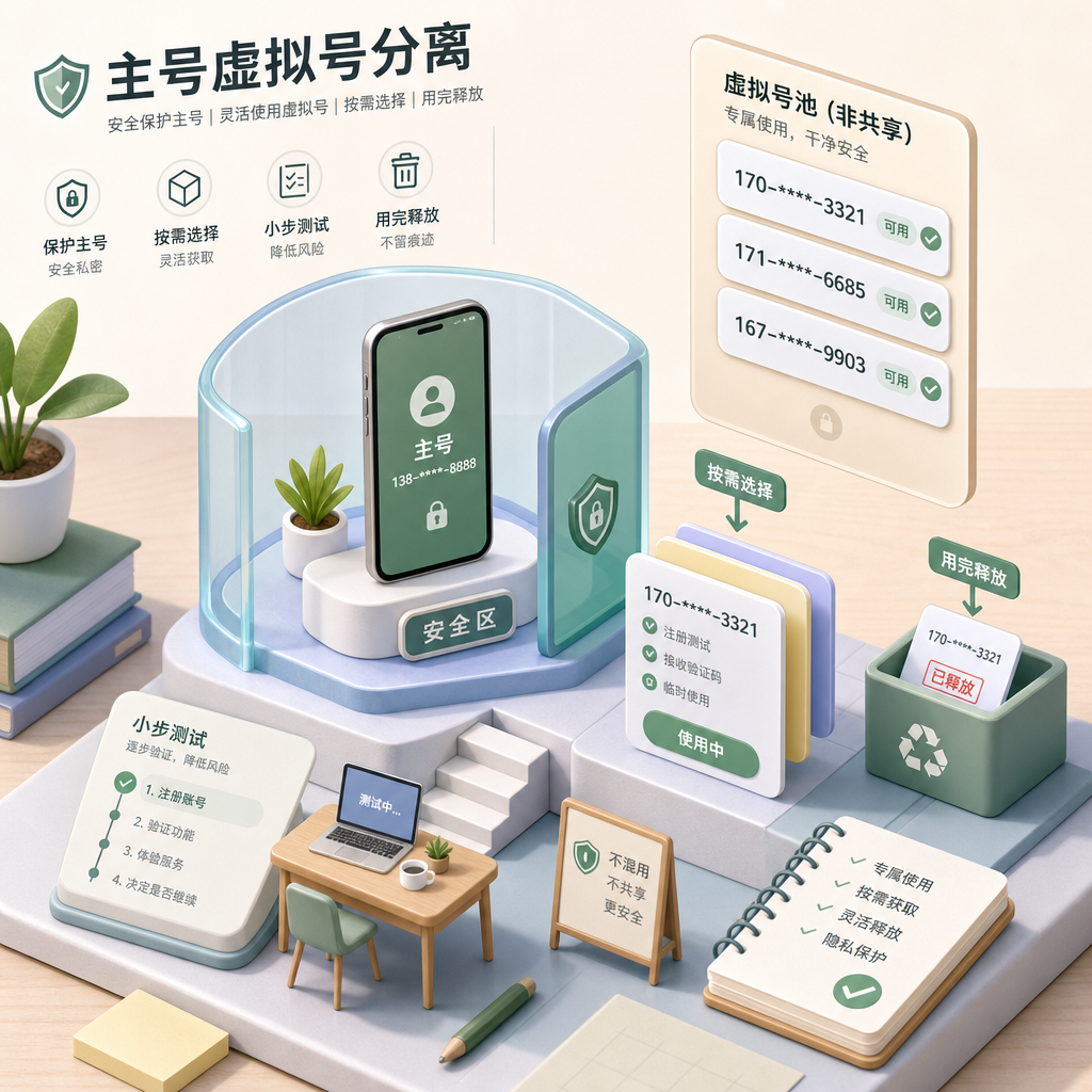 主号与虚拟号严格分离使用