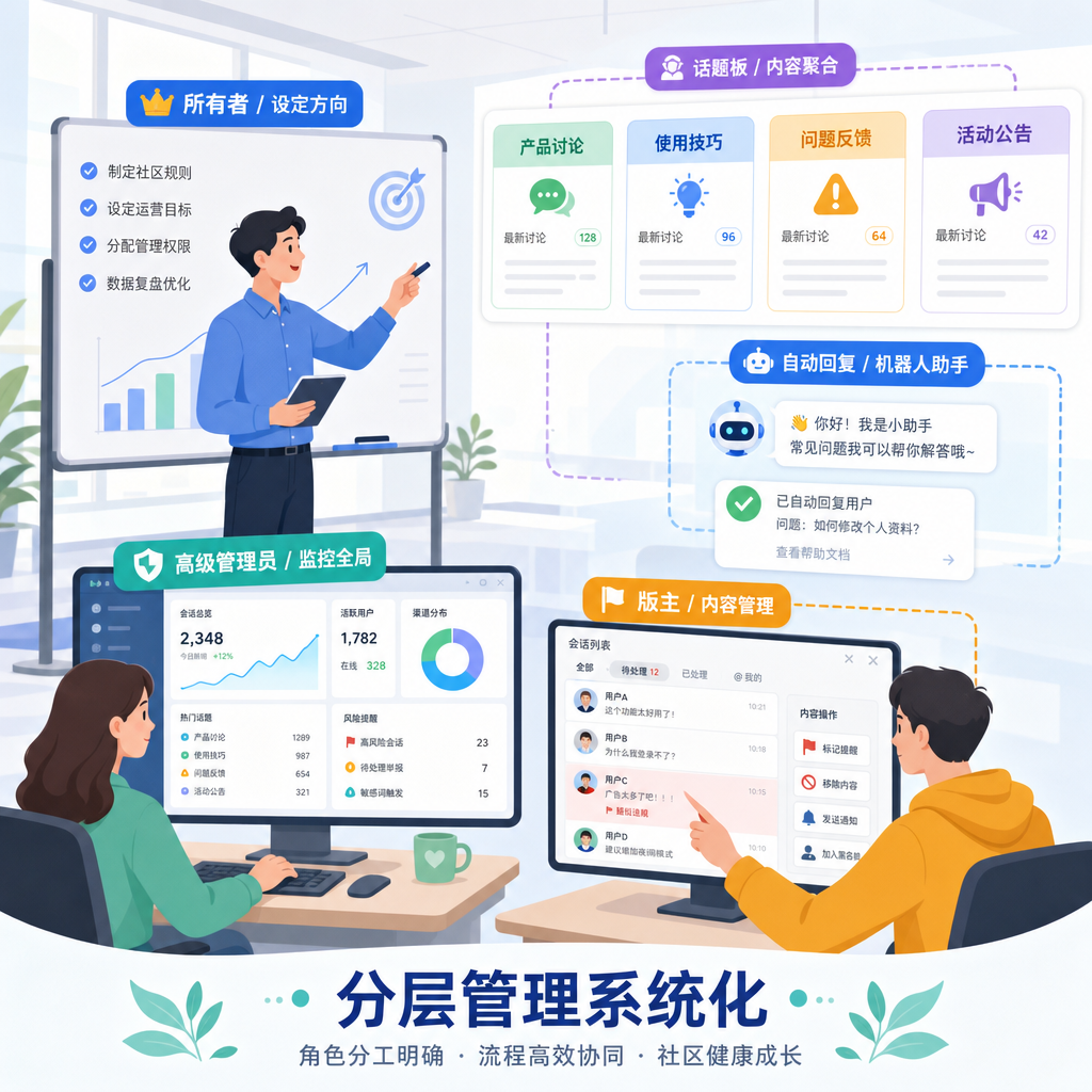 分层管理员协作系统化运营群组 分层管理员协作系统化运营群组