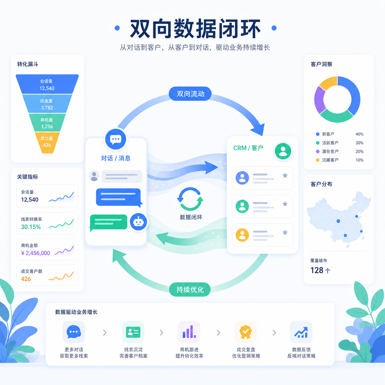 聊天与CRM双向数据闭环 聊天与CRM双向数据闭环