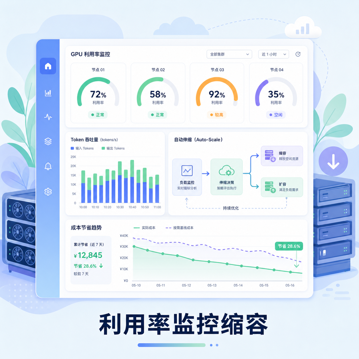 GPU利用率与成本监控仪表盘 GPU利用率与成本监控仪表盘