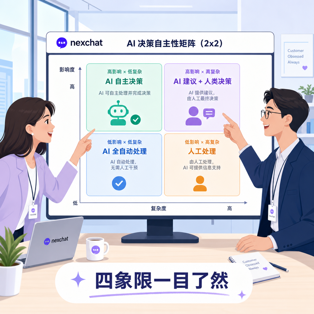 客服经理查看自主度矩阵四象限 客服经理查看自主度矩阵四象限