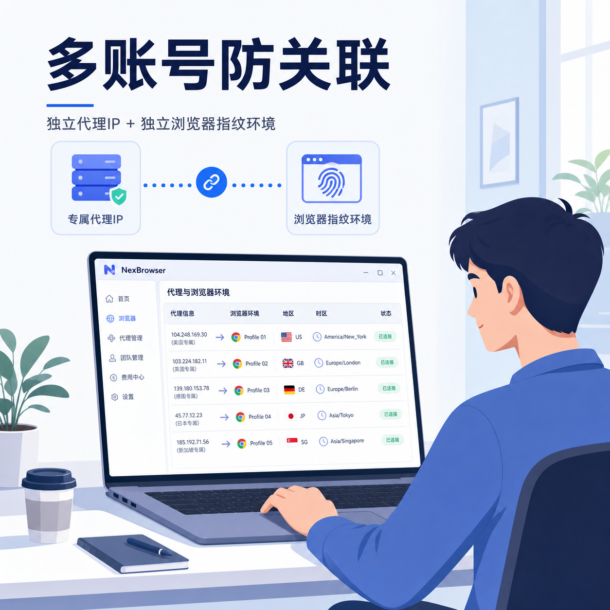 多账号代理匹配：指纹协同实操避坑