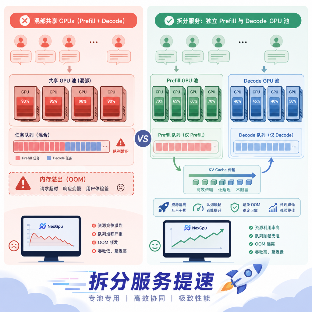 Prefill与Decode拆分前后对比