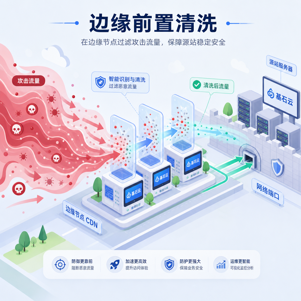 边缘高防CDN节点前置过滤攻击 边缘高防CDN节点前置过滤攻击