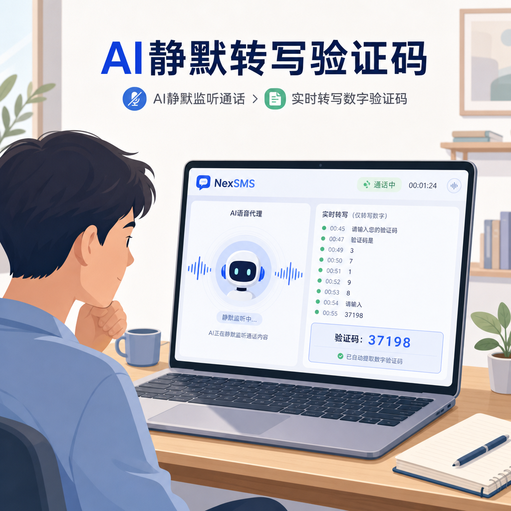 AI代理静默转写语音验证码 AI代理静默转写语音验证码