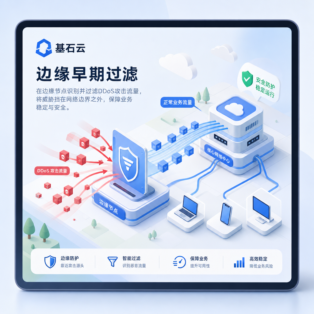 事件窗口期DDoS激增 高防边缘早期过滤实操