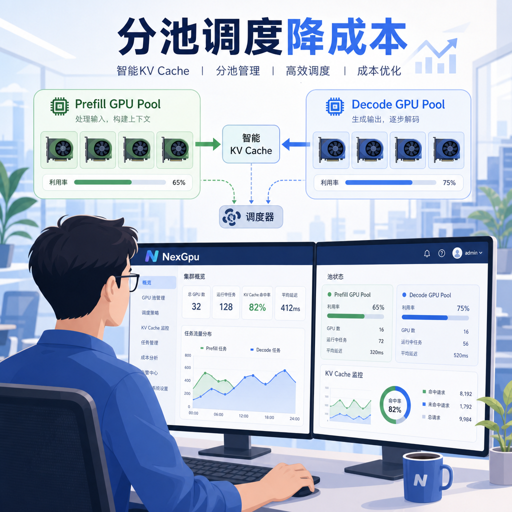 工程师操作分池GPU调度界面