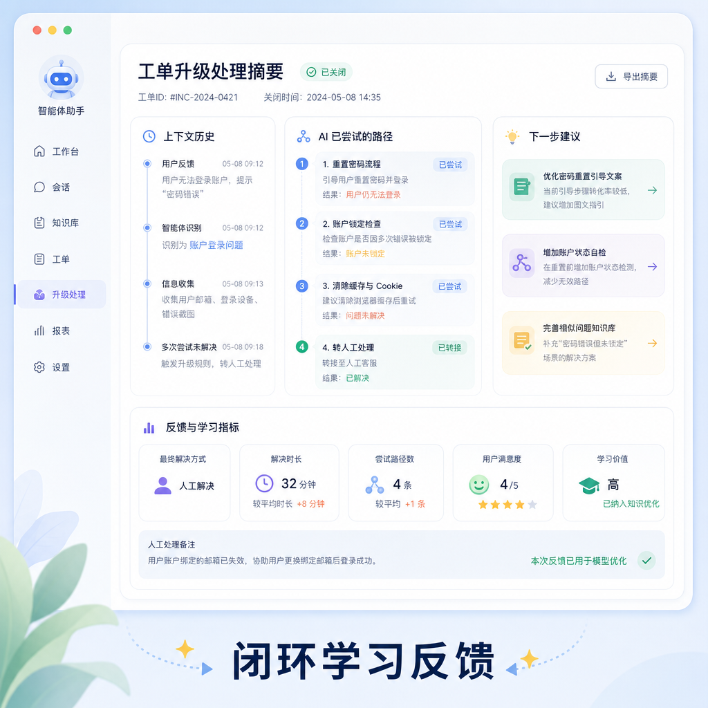 人工界面闭环升级反馈数据 人工界面闭环升级反馈数据