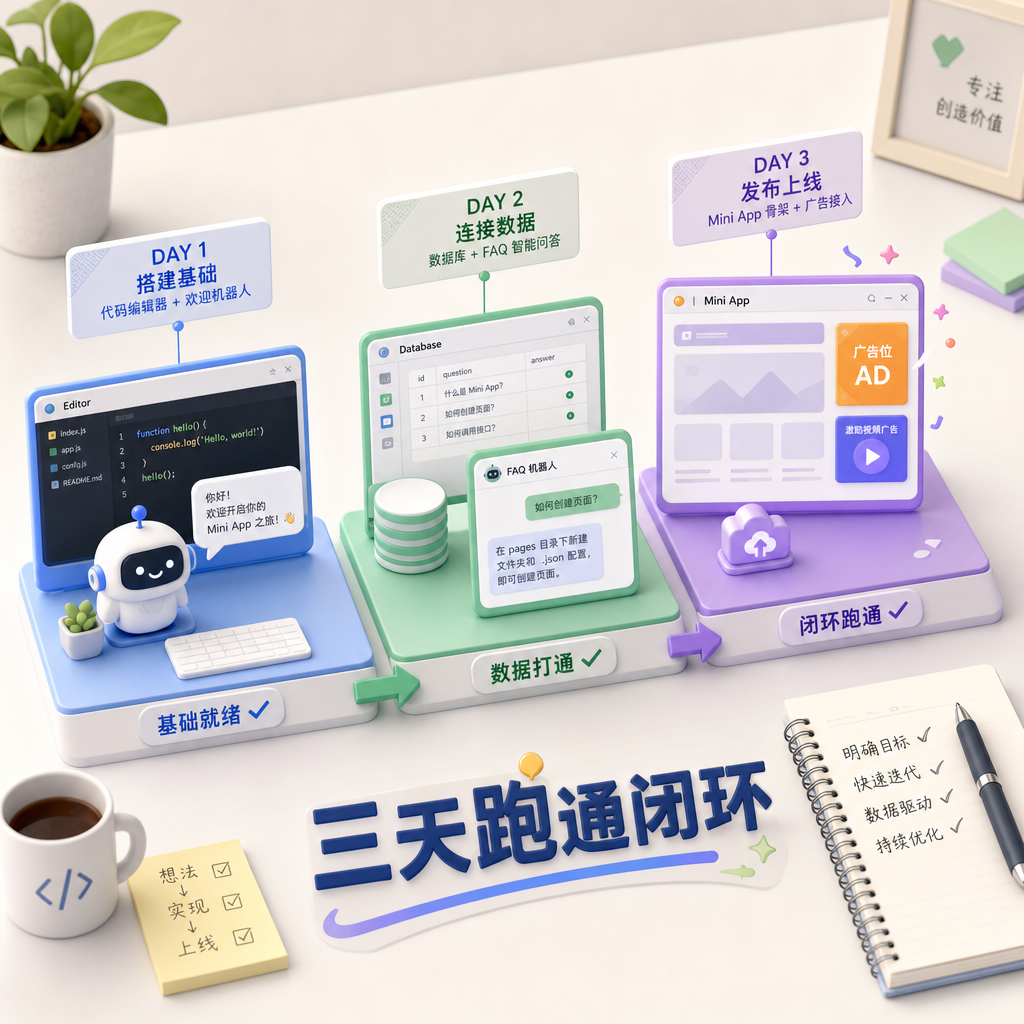 分阶段三天搭建Bot闭环