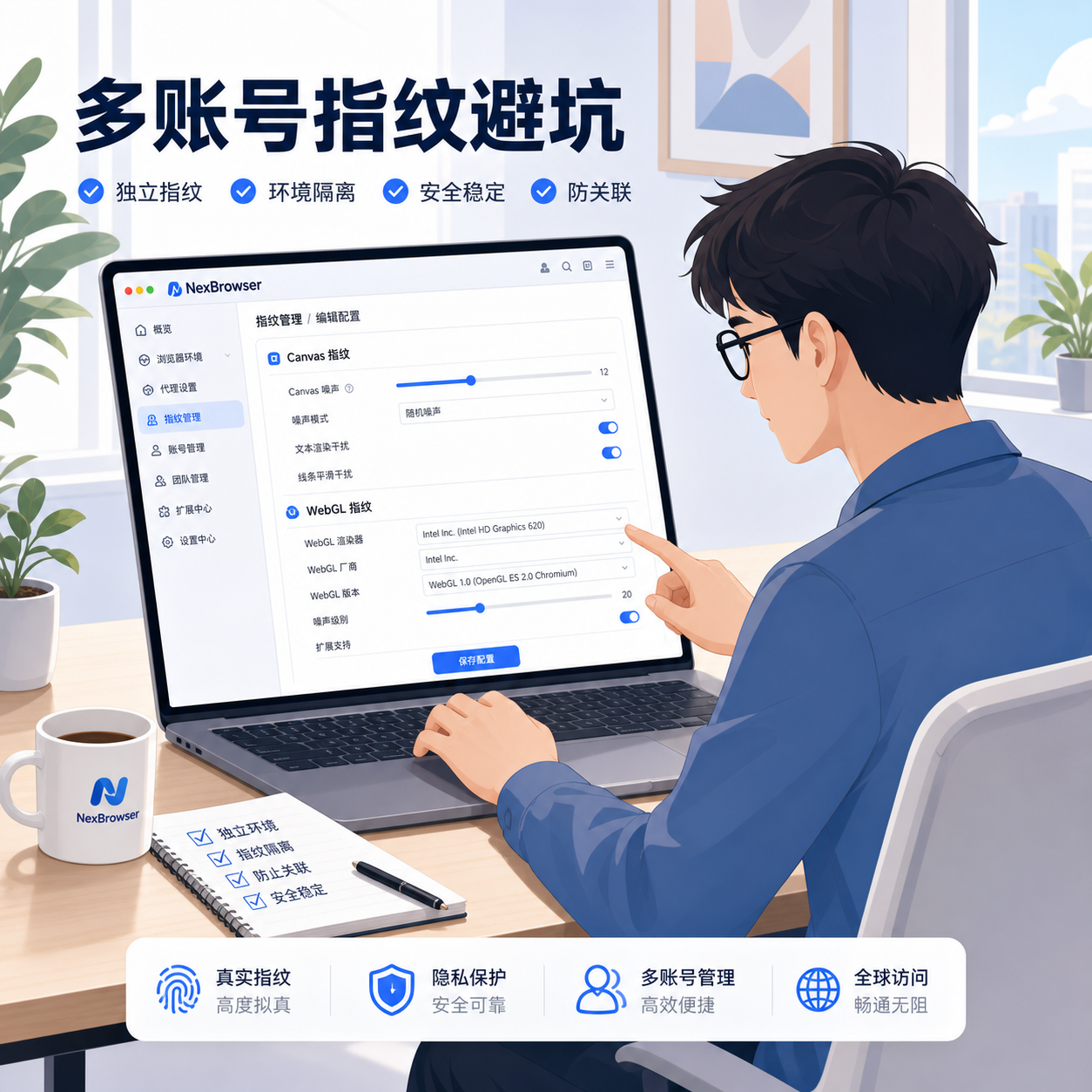 多账号图形指纹：Canvas WebGL配置避坑