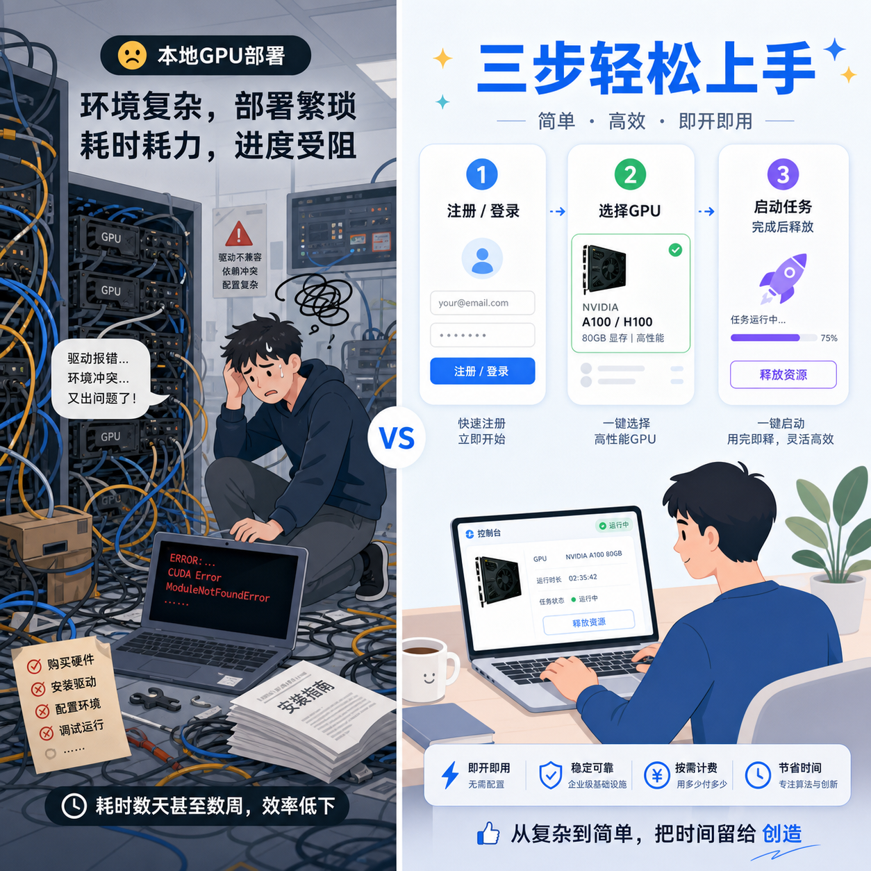 本地搭建对比云端三步上手 本地搭建对比云端三步上手