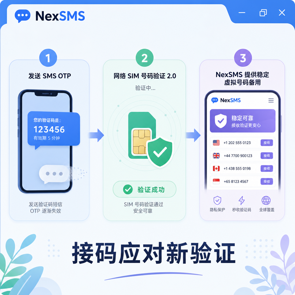 接码平台如何应对Vodafone Number Verify 2.0：2026短信OTP加速退场