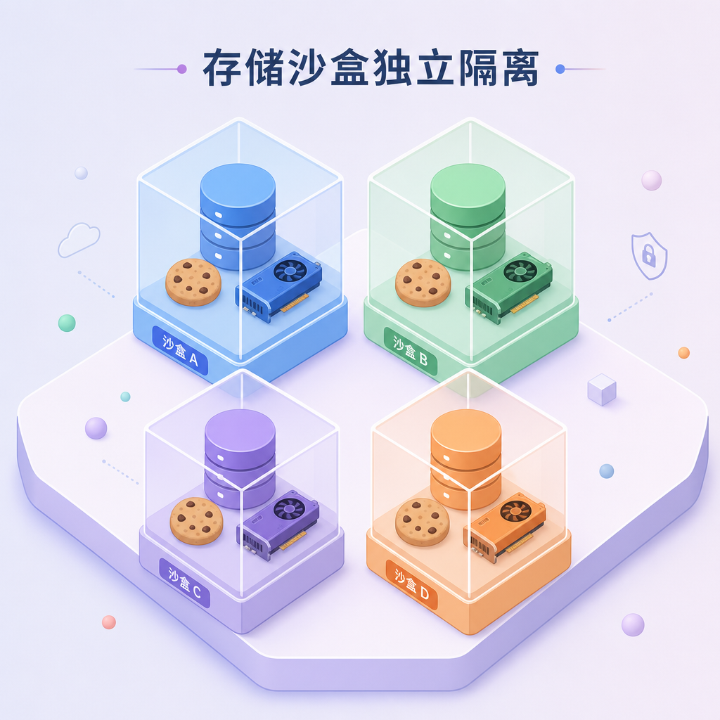 独立沙盒为多账号隔离本地缓存与硬件信息 独立沙盒为多账号隔离本地缓存与硬件信息