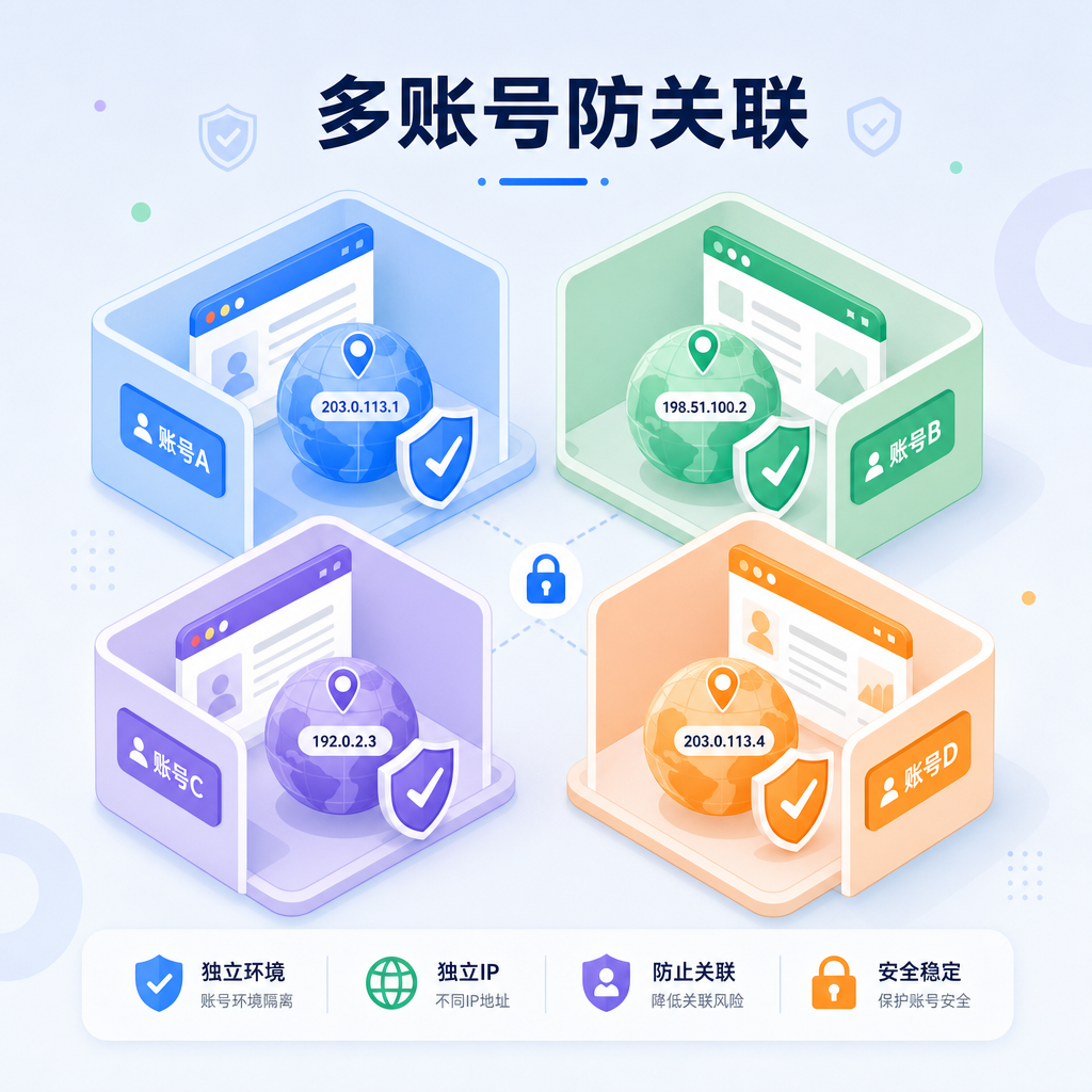 独立的安全浏览器环境保障多账号防关联