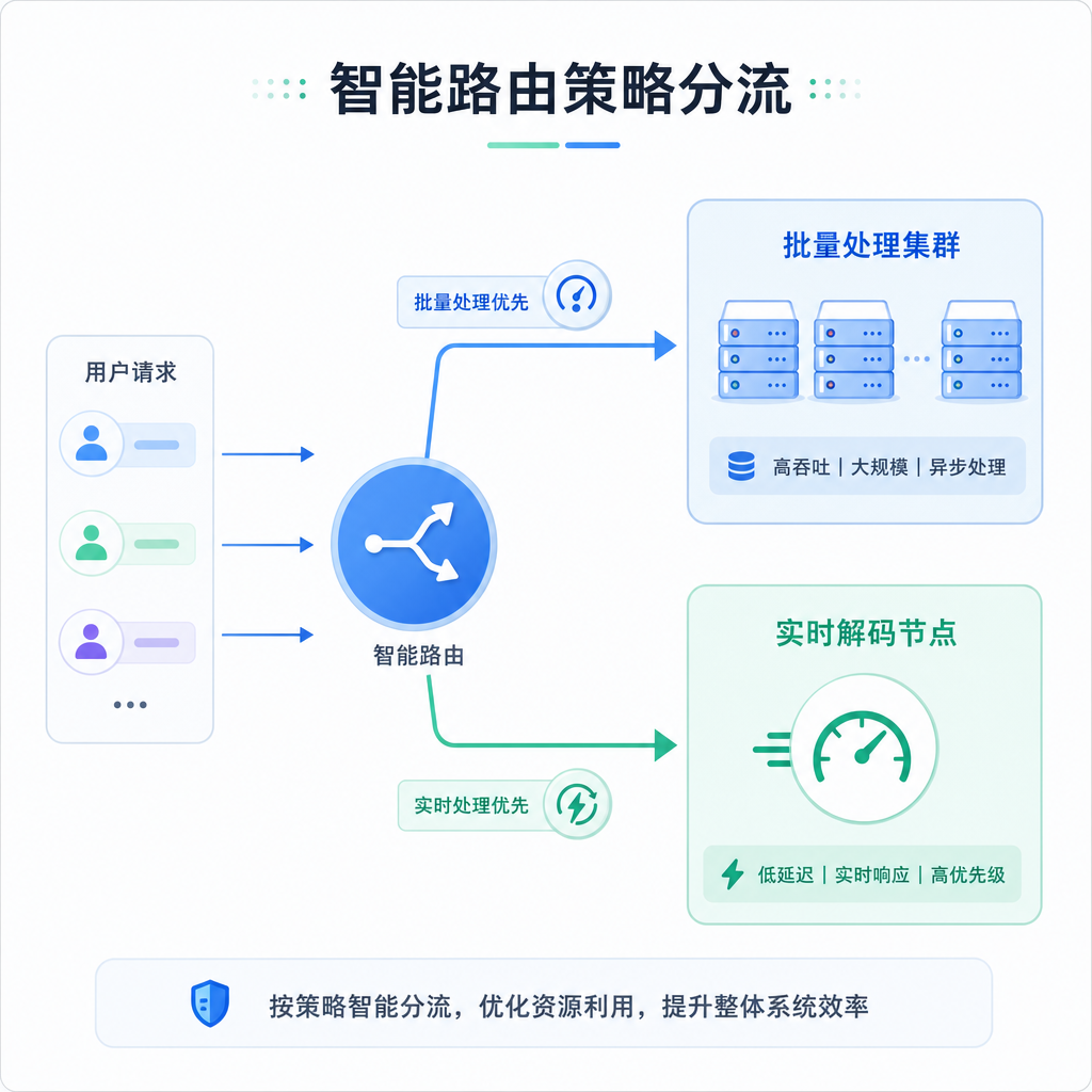 智能路由器根据请求类型进行策略分流。 智能路由器根据请求类型进行策略分流。