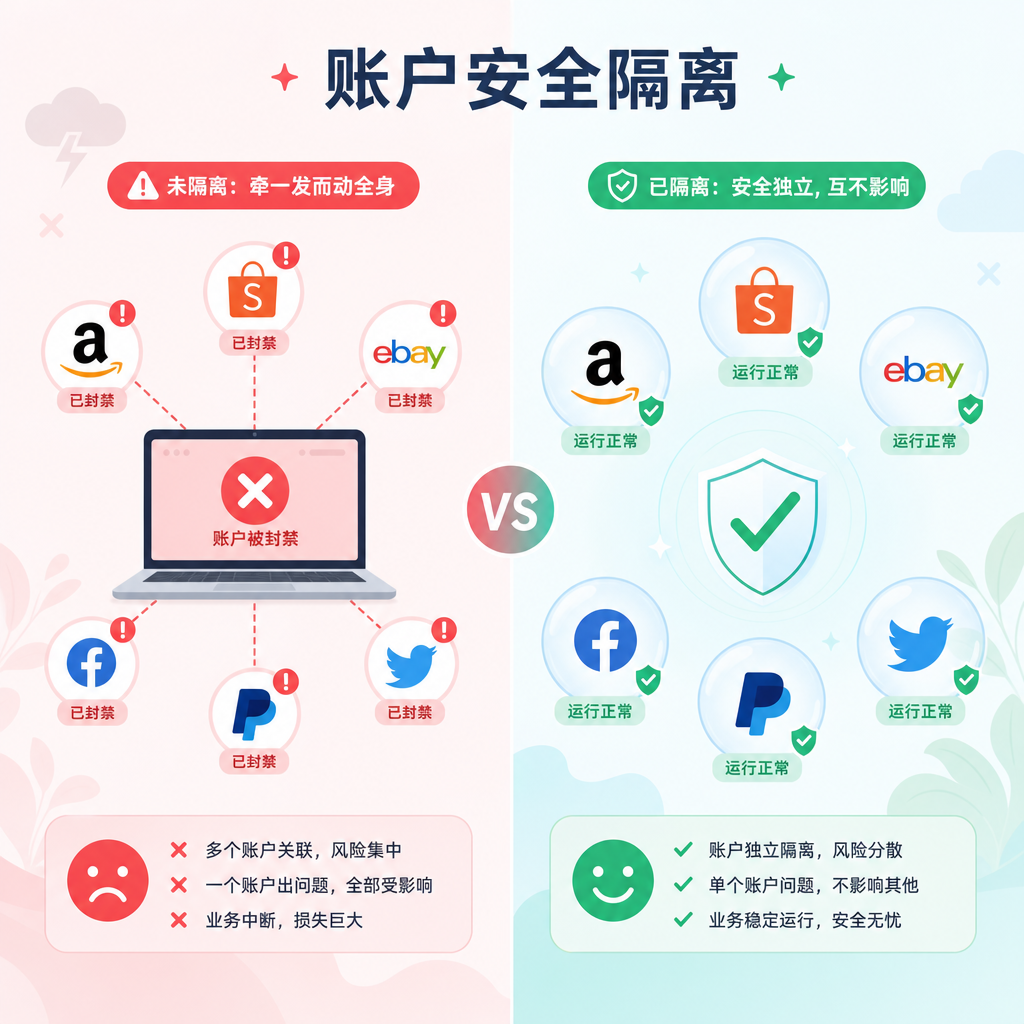 通过环境隔离防范多账号关联封禁风险