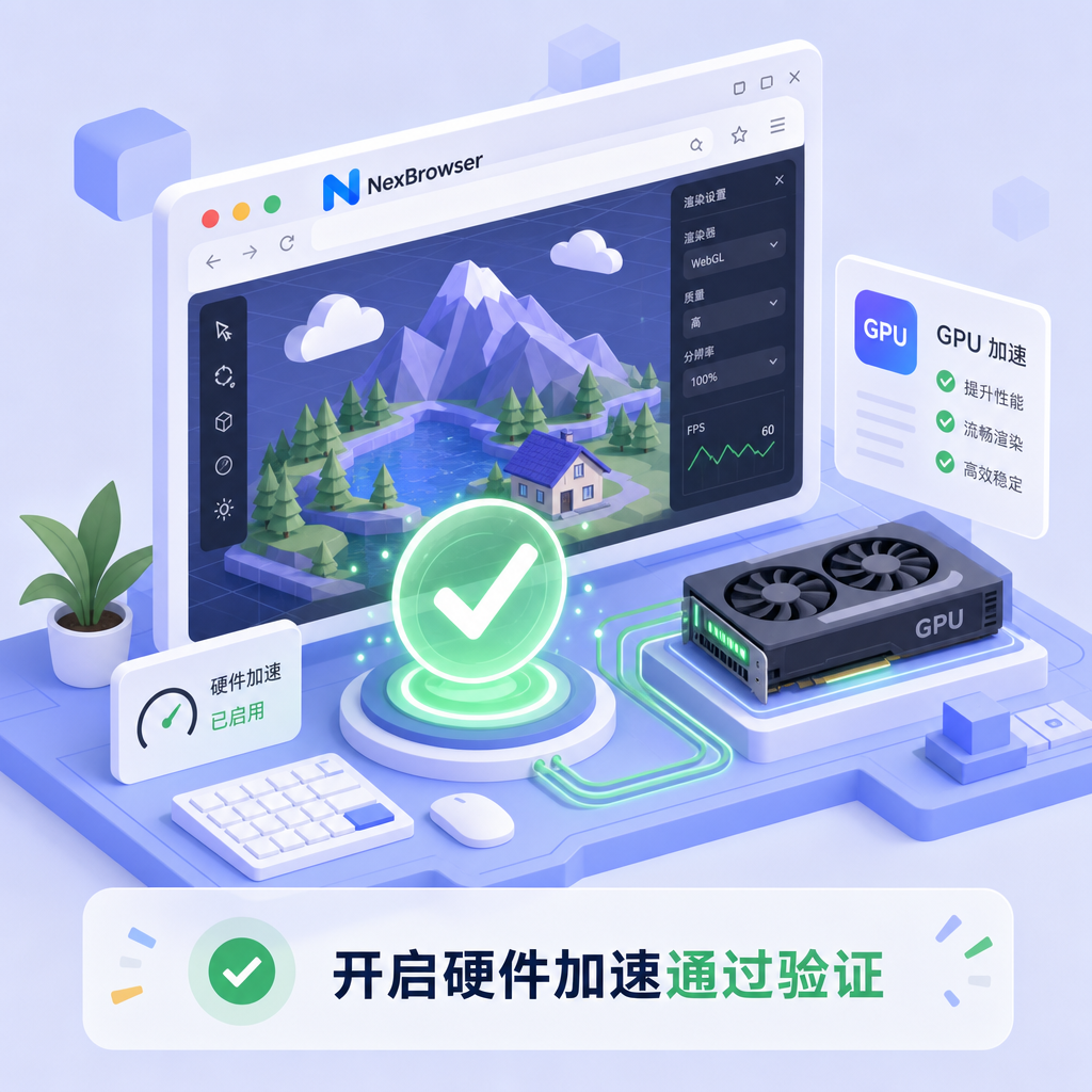 开启硬件加速可有效解决人机验证报错。