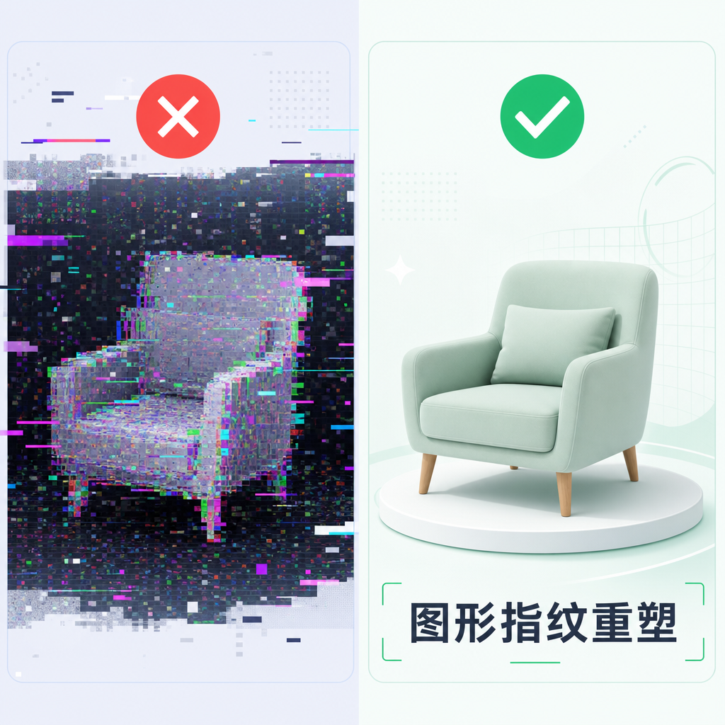 非破坏性图形指纹重塑可有效通过安全验证。