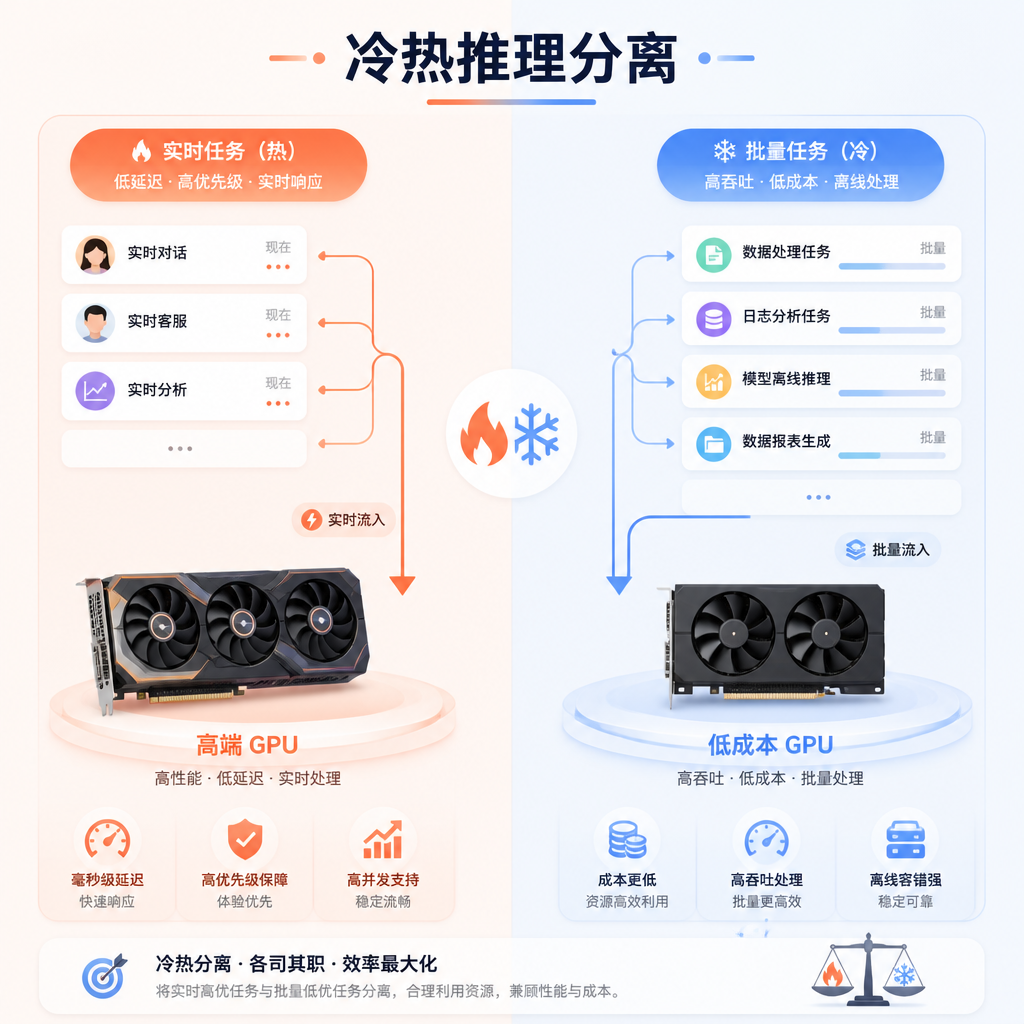 将冷热推理任务分配到不同的算力服务器 将冷热推理任务分配到不同的算力服务器