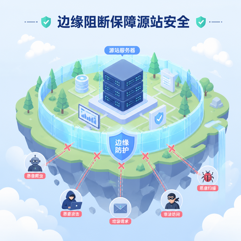 边缘节点丢弃异常请求,降低源站并发负载。 边缘节点丢弃异常请求,降低源站并发负载。