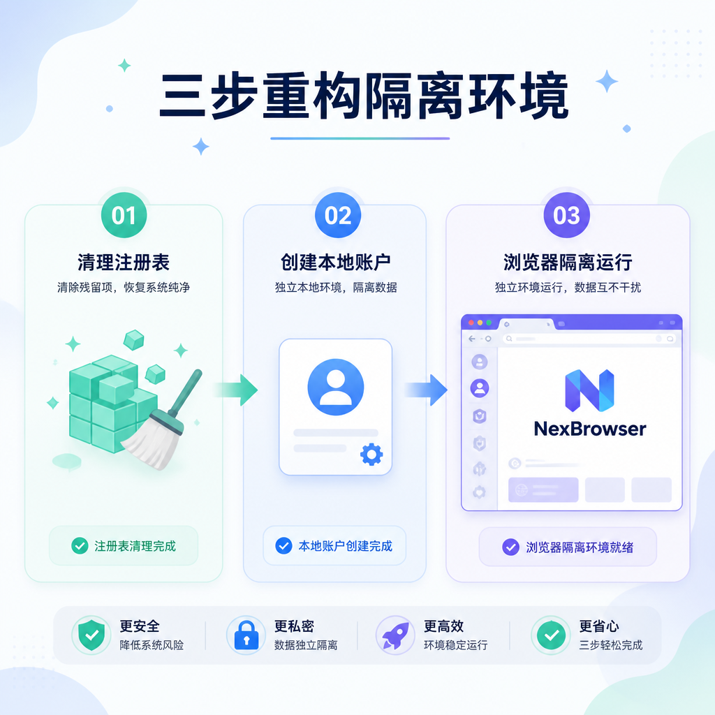 技术人员通过三步操作重构防关联隔离环境
