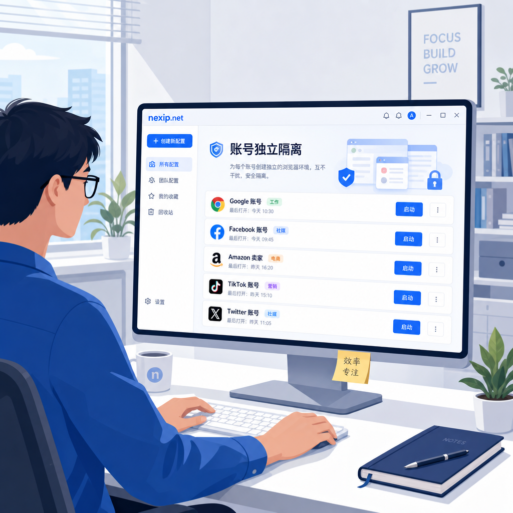 运营人员在隔离环境中按规范养护新账号。 运营人员在隔离环境中按规范养护新账号。