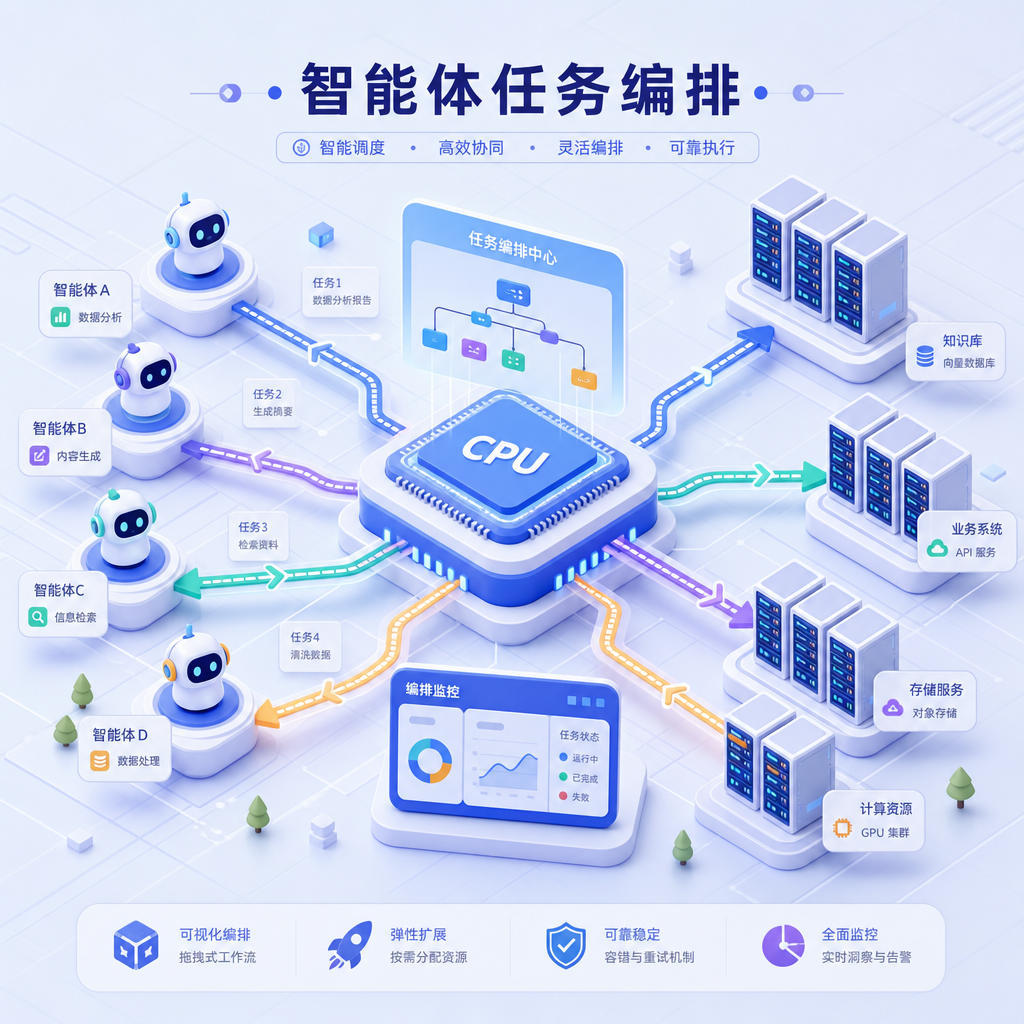 智能体应用依赖高效的系统编排与任务调度。