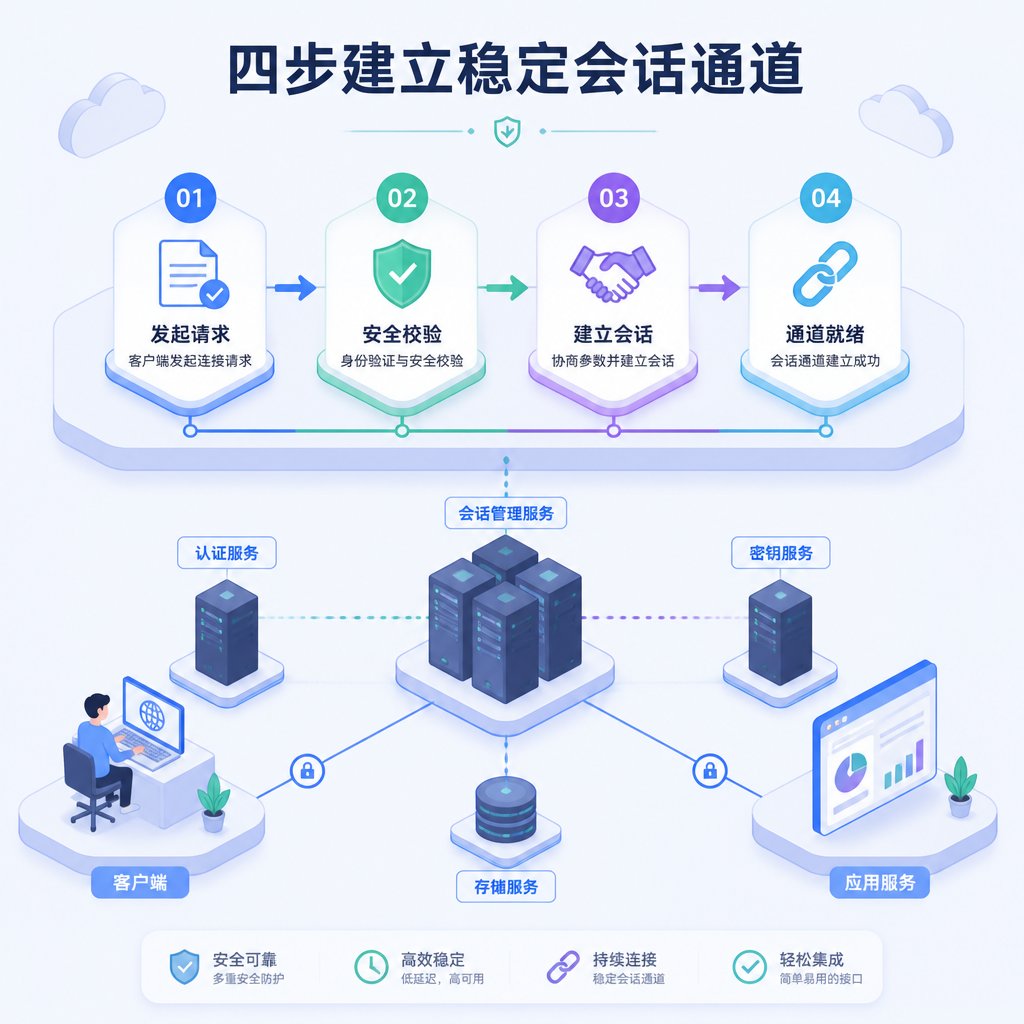 系统按照四步流程检测节点并保持网络连通。 系统按照四步流程检测节点并保持网络连通。