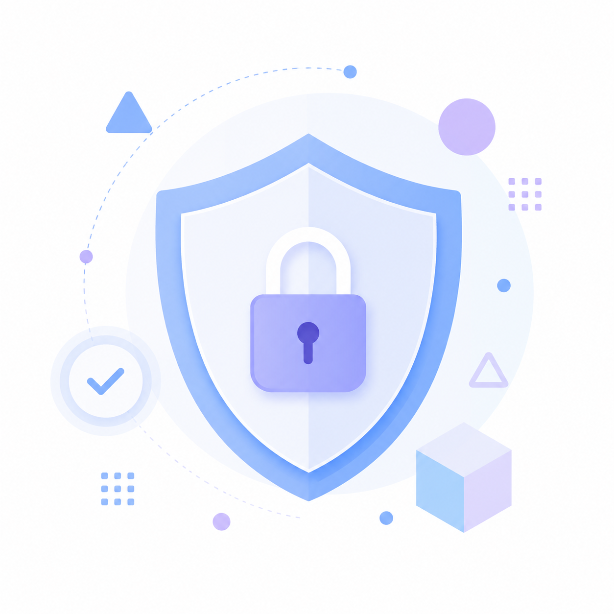 Security shield illustration Security shield illustration