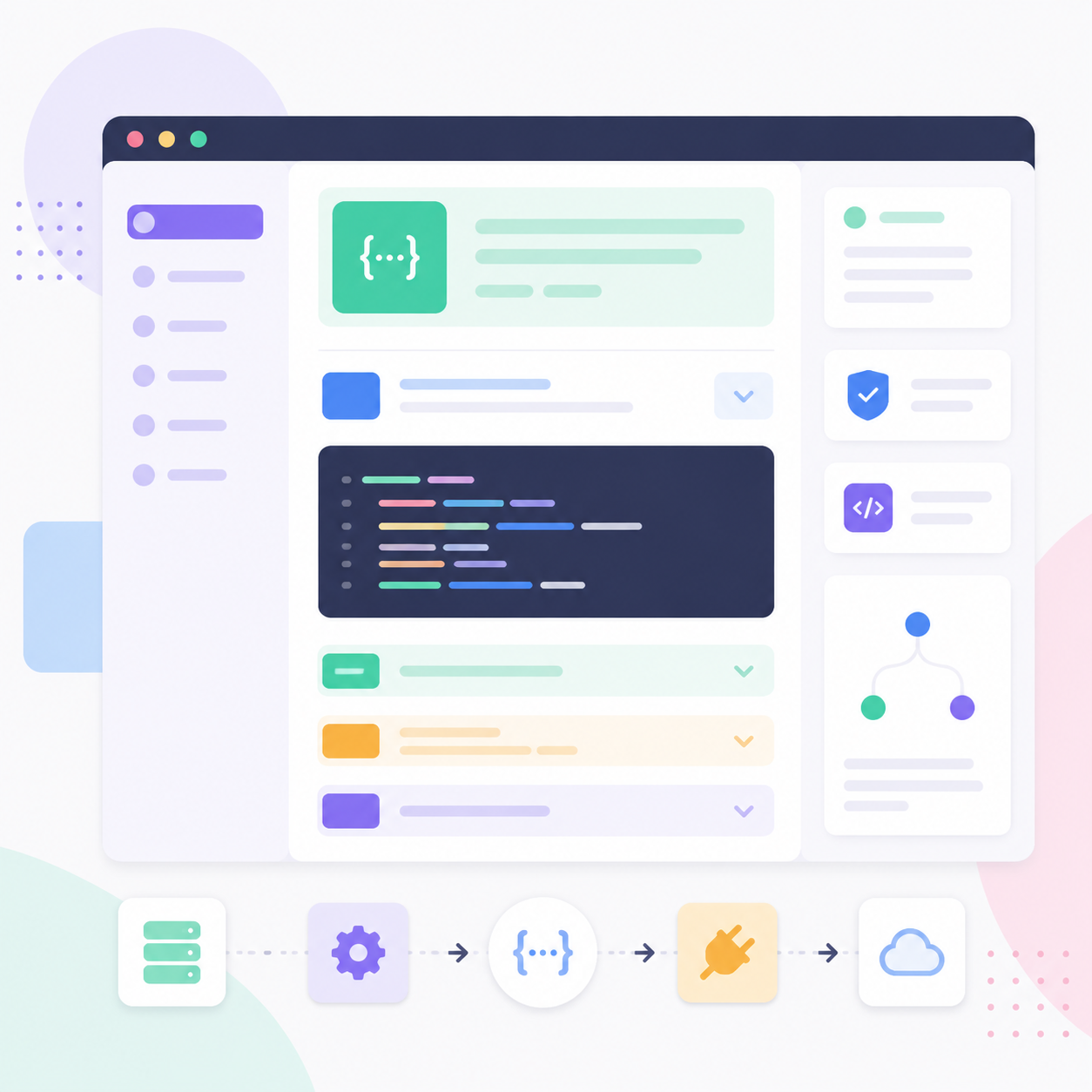 API documentation illustration API documentation illustration