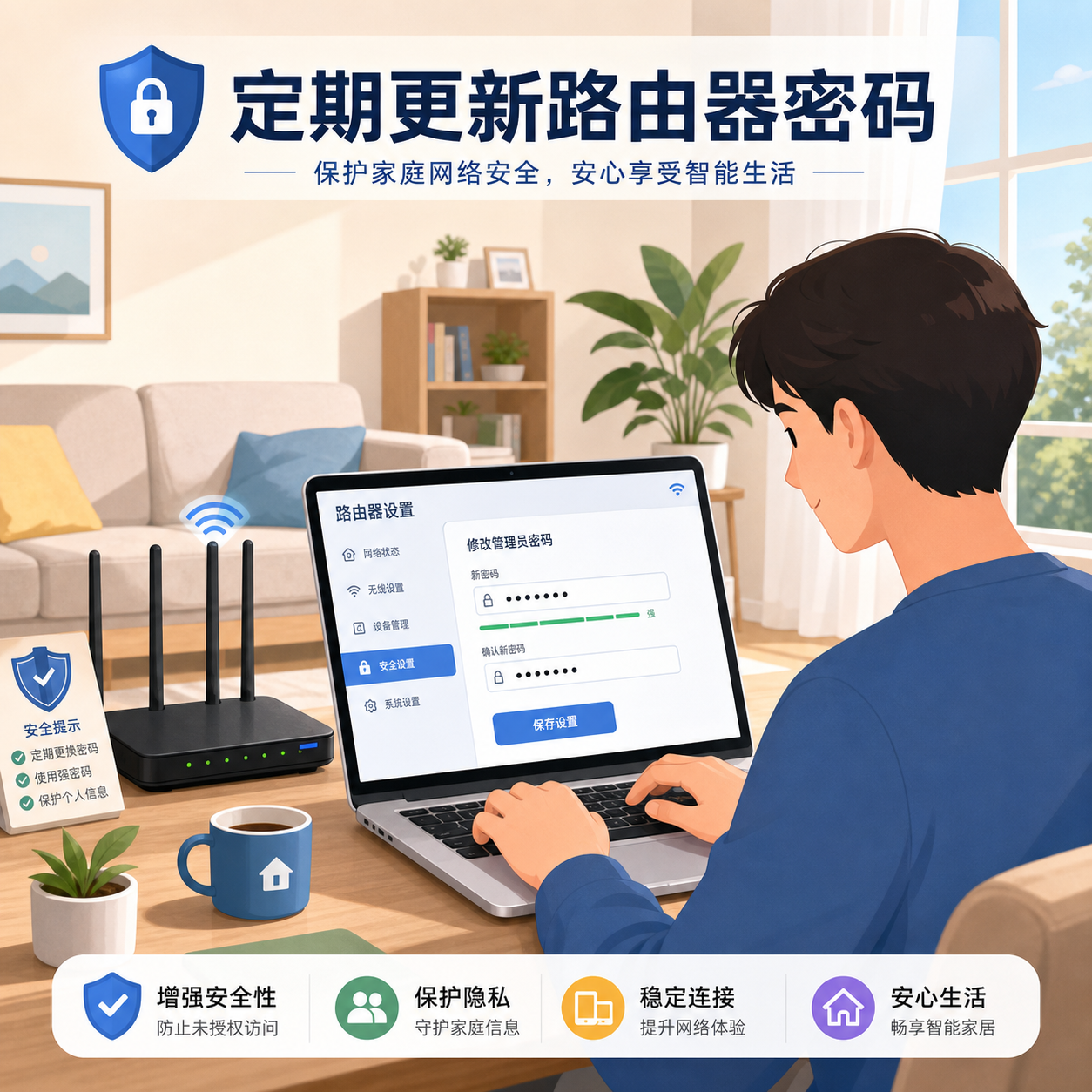 用户在家更新路由器设置保障住宅IP安全 用户在家更新路由器设置保障住宅IP安全