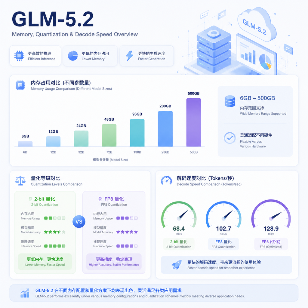 GLM-5.2 量化精度与硬件匹配仪表盘