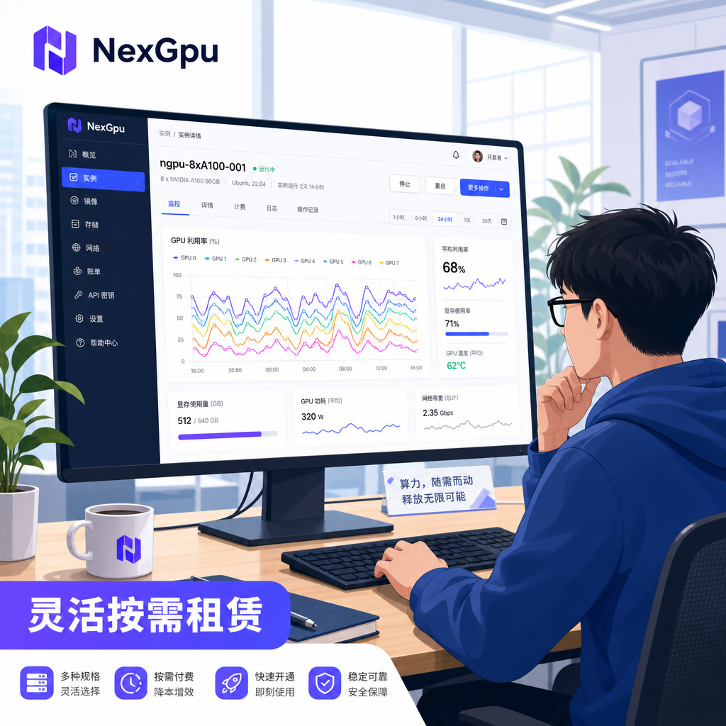 NexGpu平台查看GPU利用率曲线 NexGpu平台查看GPU利用率曲线