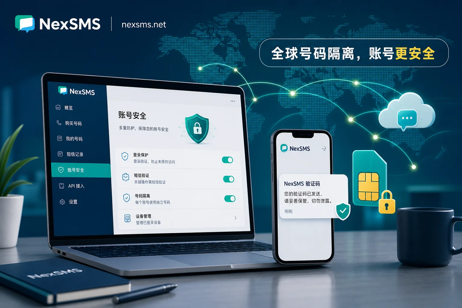 跨境账号号码隔离示意图 跨境账号号码隔离示意图