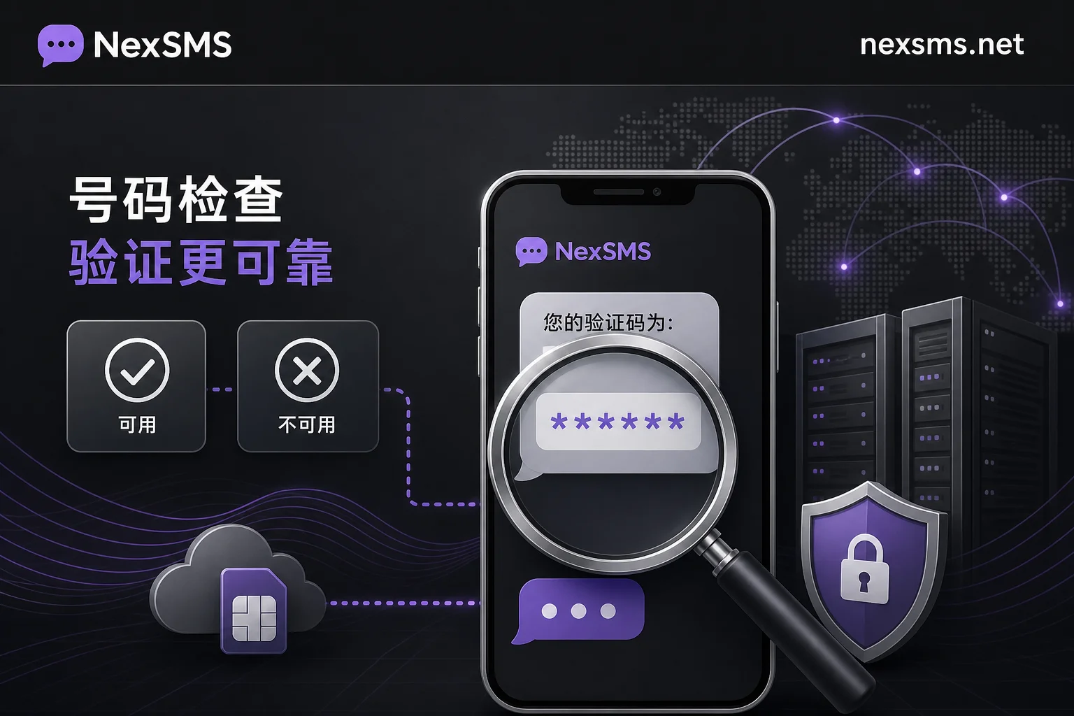 核对号段与验证码接收示意图 核对号段与验证码接收示意图