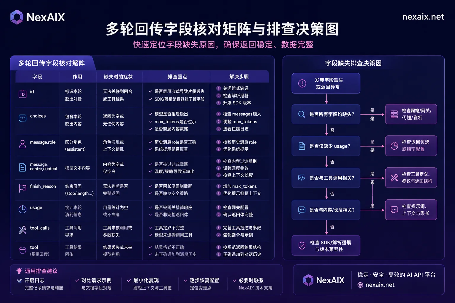 多轮回传字段核对矩阵 多轮回传字段核对矩阵