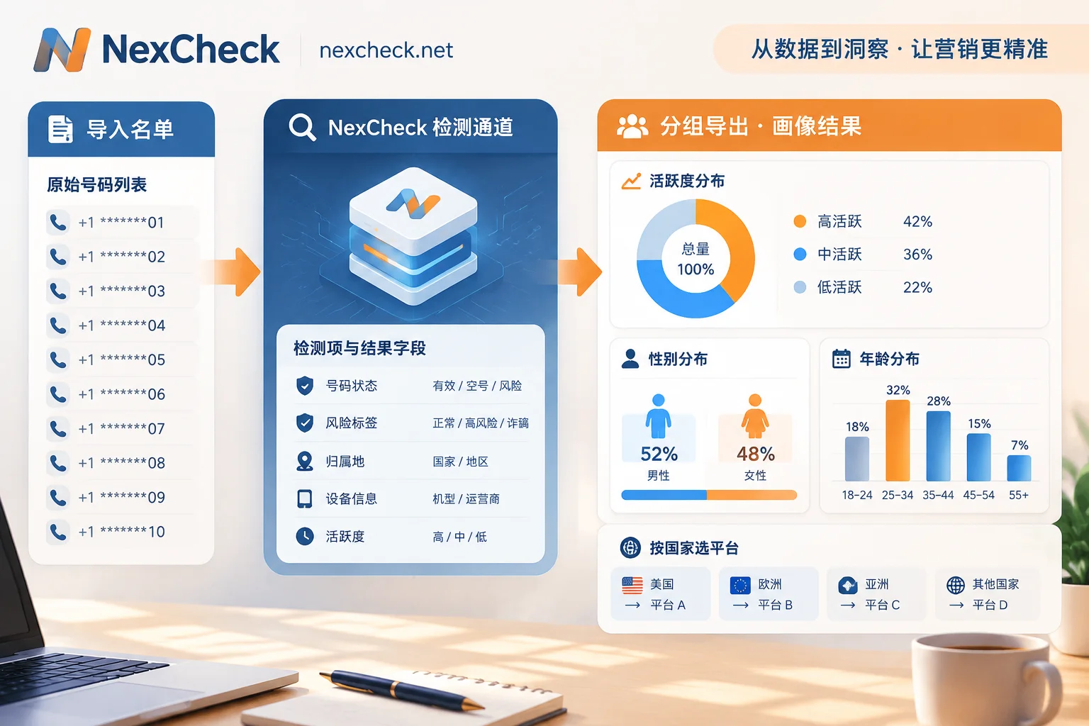 NexCheck号码检测分层流程图 NexCheck号码检测分层流程图